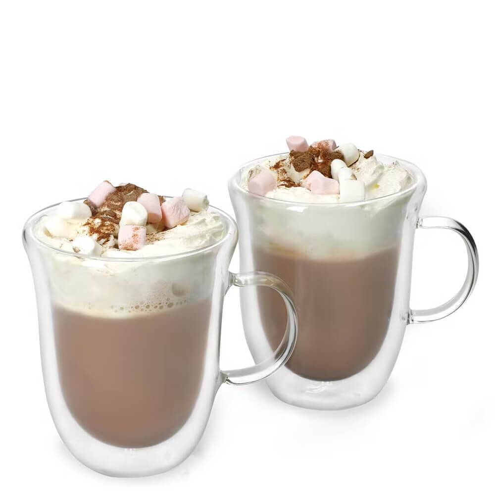 La Cafetiere Set of 2 Double Walled Hot Chocolate Mug